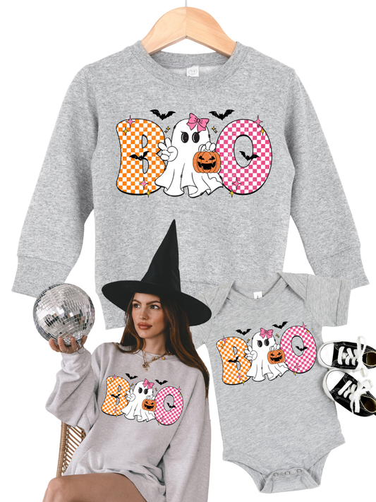PINK BOO (ADULT, YOUTH, INFANT) | DTF TRANSFER