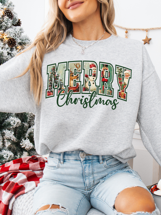MERRY CHRISTMAS NOSTALGIC CREWNECK