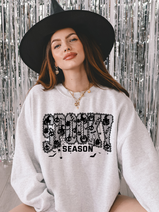 SPOOKY SEASON VARSITY CREWNECK