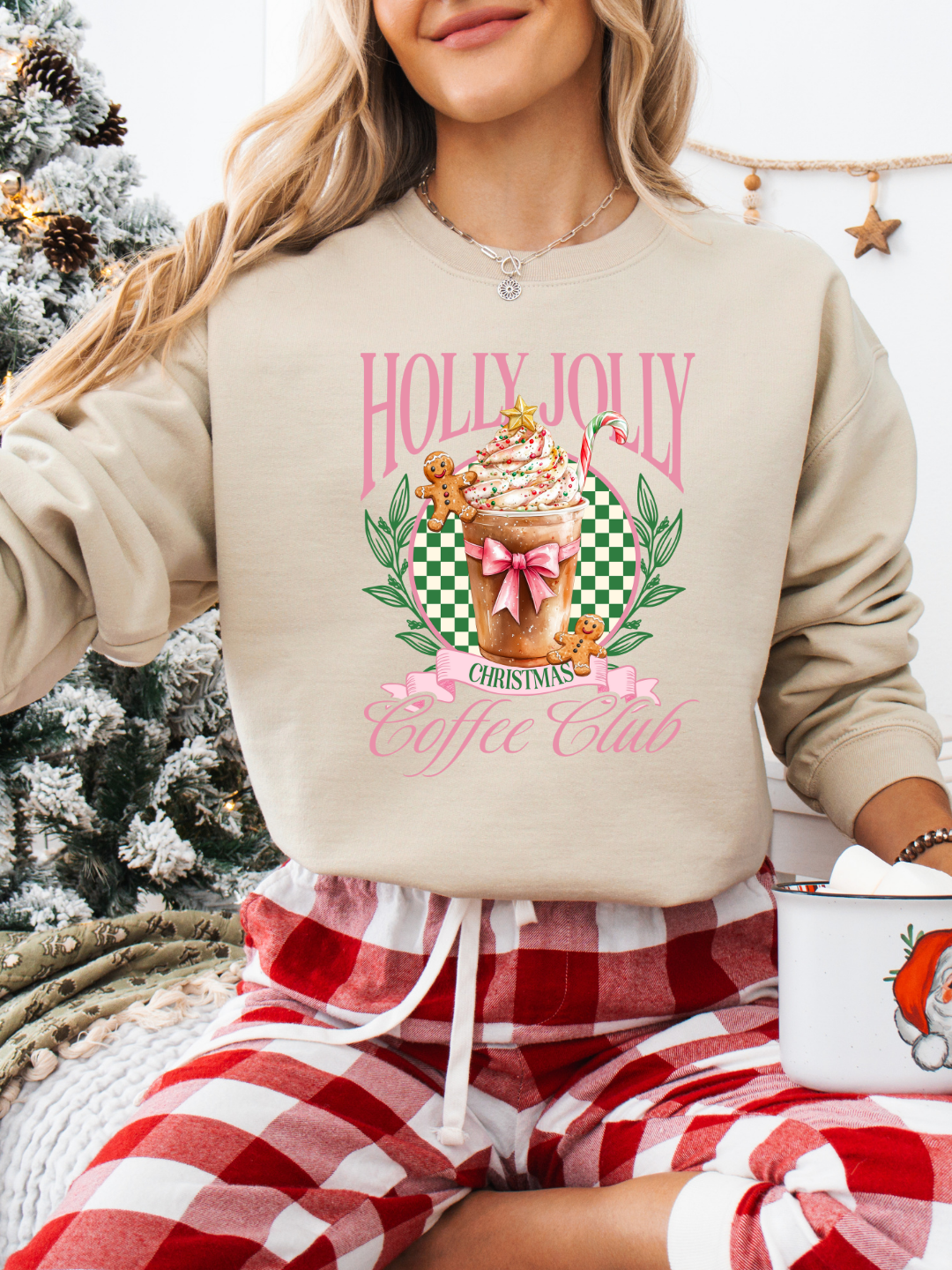 HOLLY JOLLY COFFEE CREWNECK