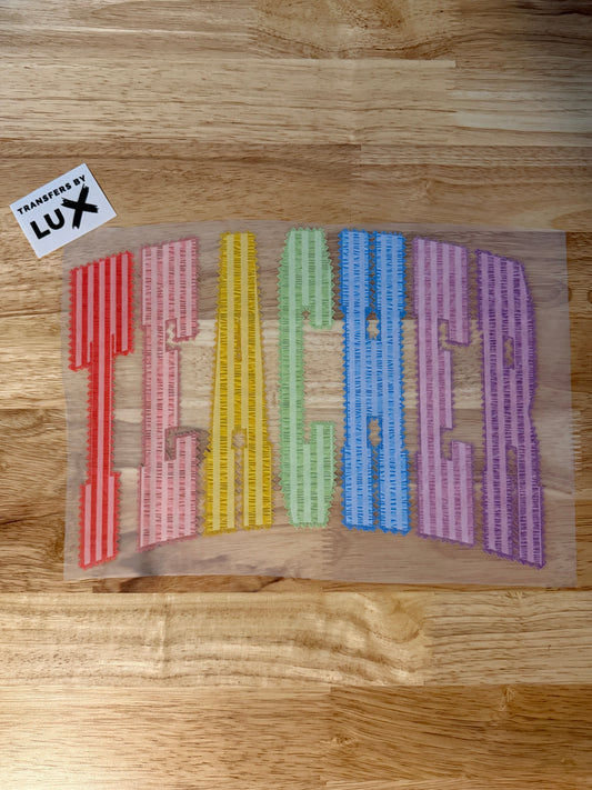 TEACHER COLORFUL | DTF TRANSFER