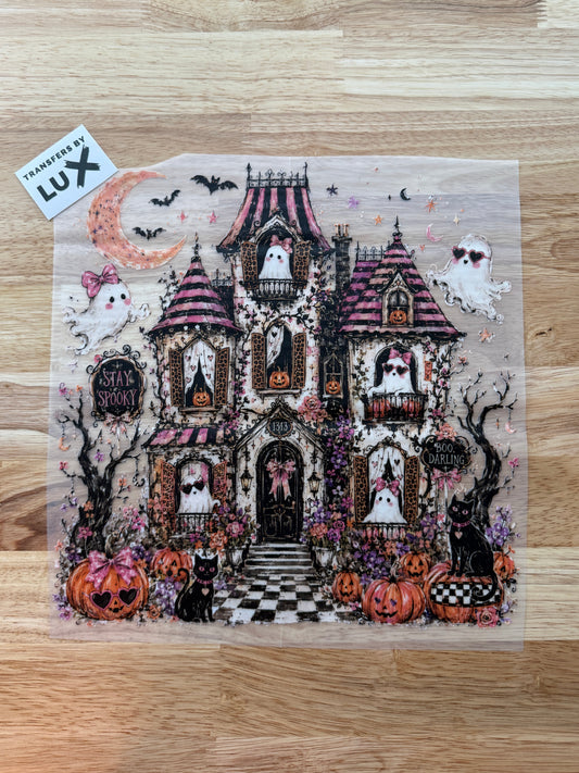 HALLOWEEN HAUNTED GIRLY MANSION | DTF TRANSFER