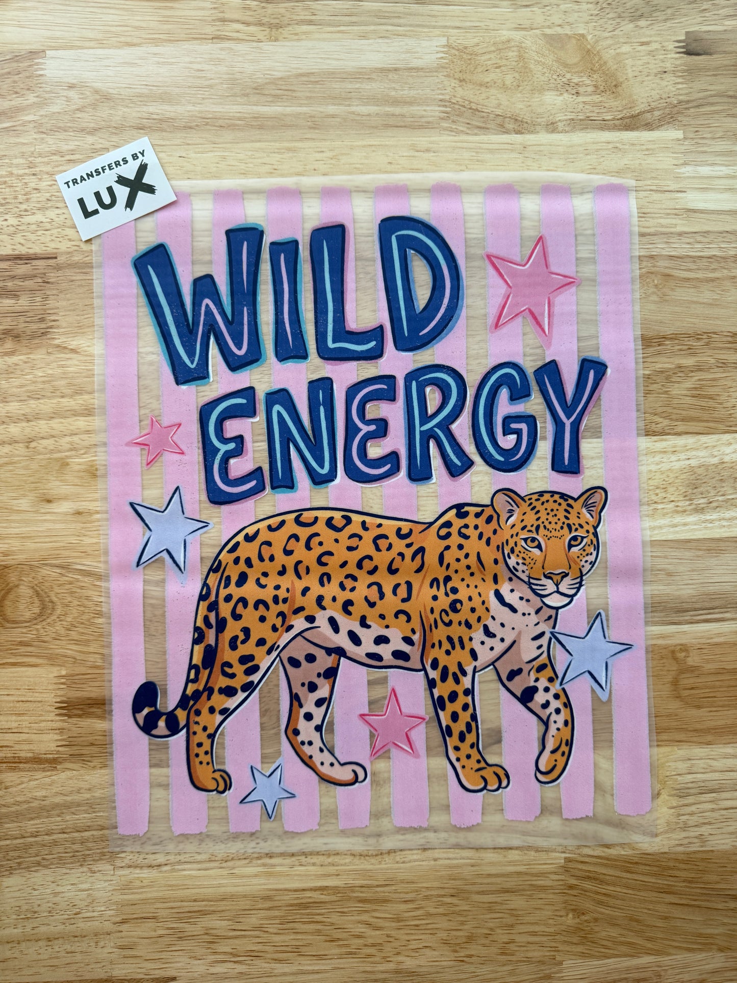 WILD ENERGY LEOPARD | DTF TRANSFER