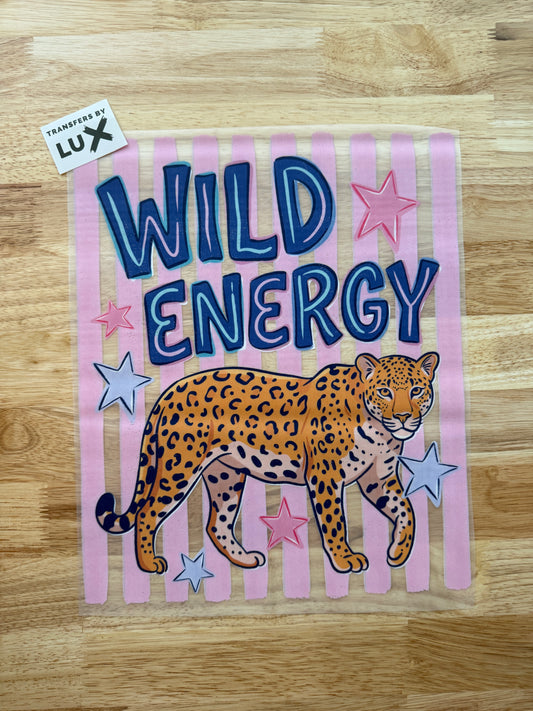 WILD ENERGY LEOPARD | DTF TRANSFER