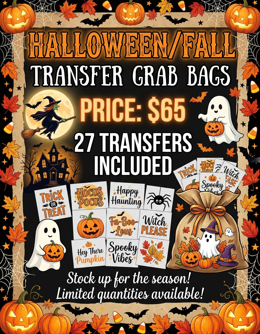 Halloween/Fall Transfer Grab Bag