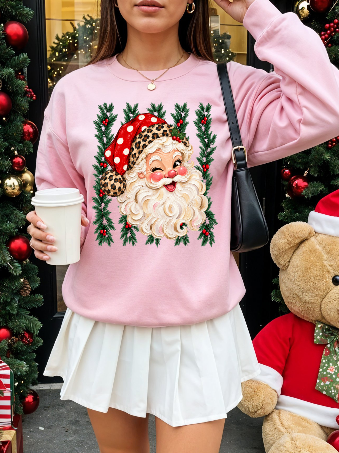 SANTA GARLAND | DTF TRANSFER