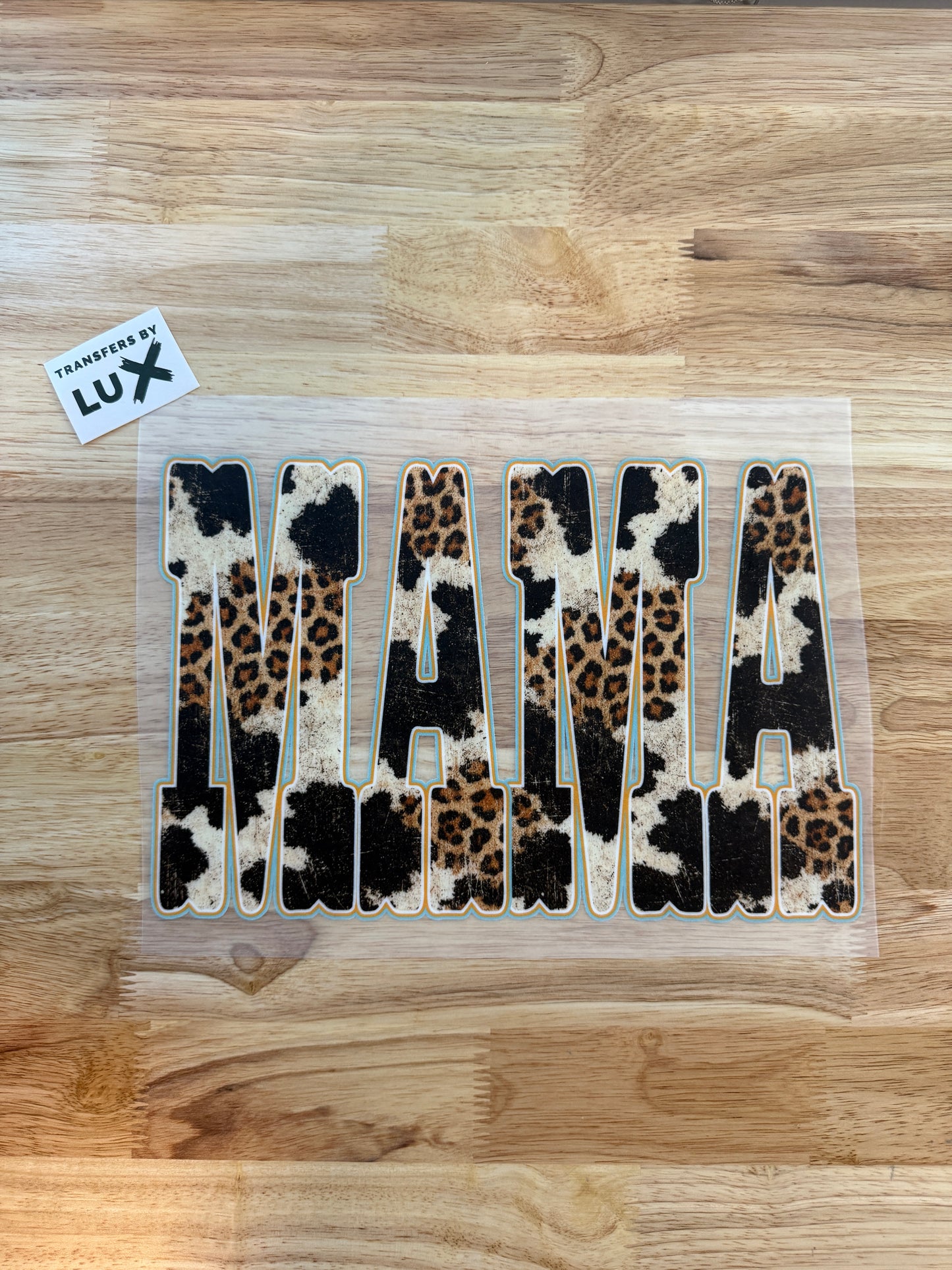 MAMA CHEETAH COW | DTF TRANSFER