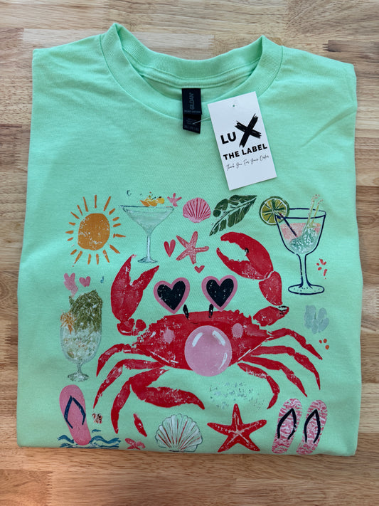 CRAB COLLAGE T-SHIRT