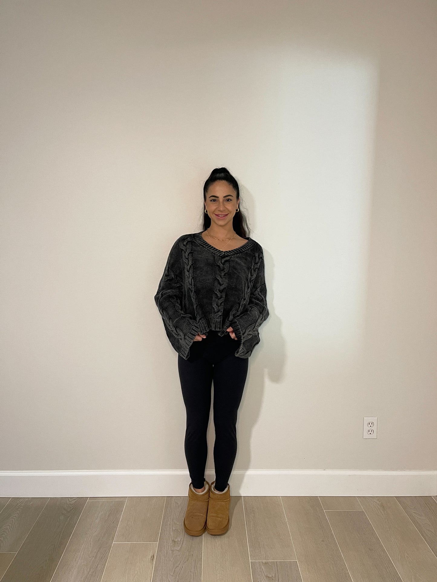 CARMEN CABLE KNIT OVERSIZED SWEATER