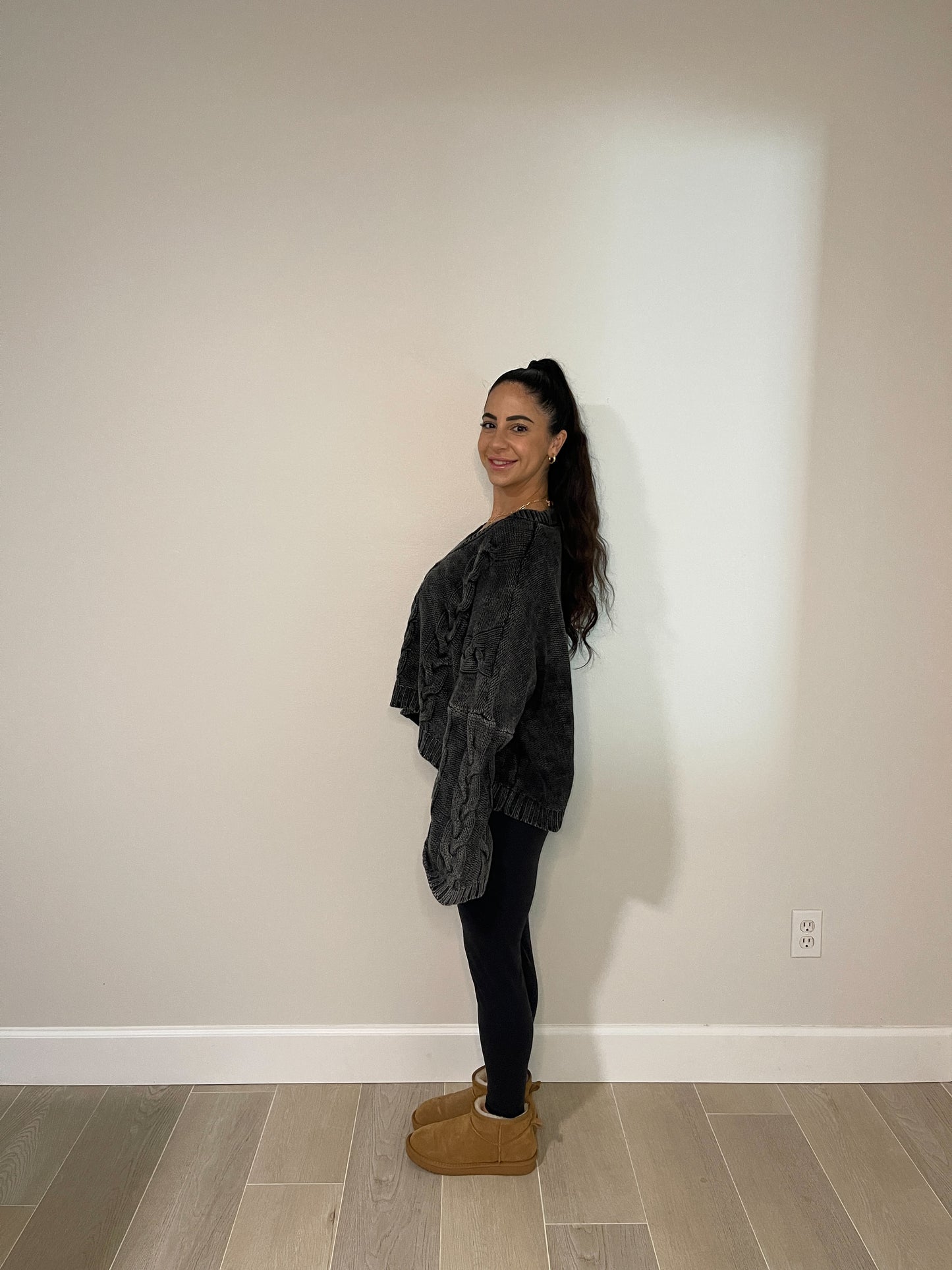 CARMEN CABLE KNIT OVERSIZED SWEATER