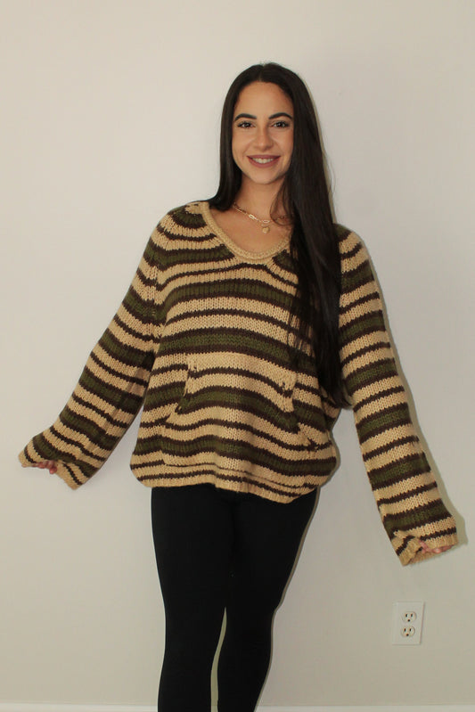 HAZEL STRIPED SWEATER