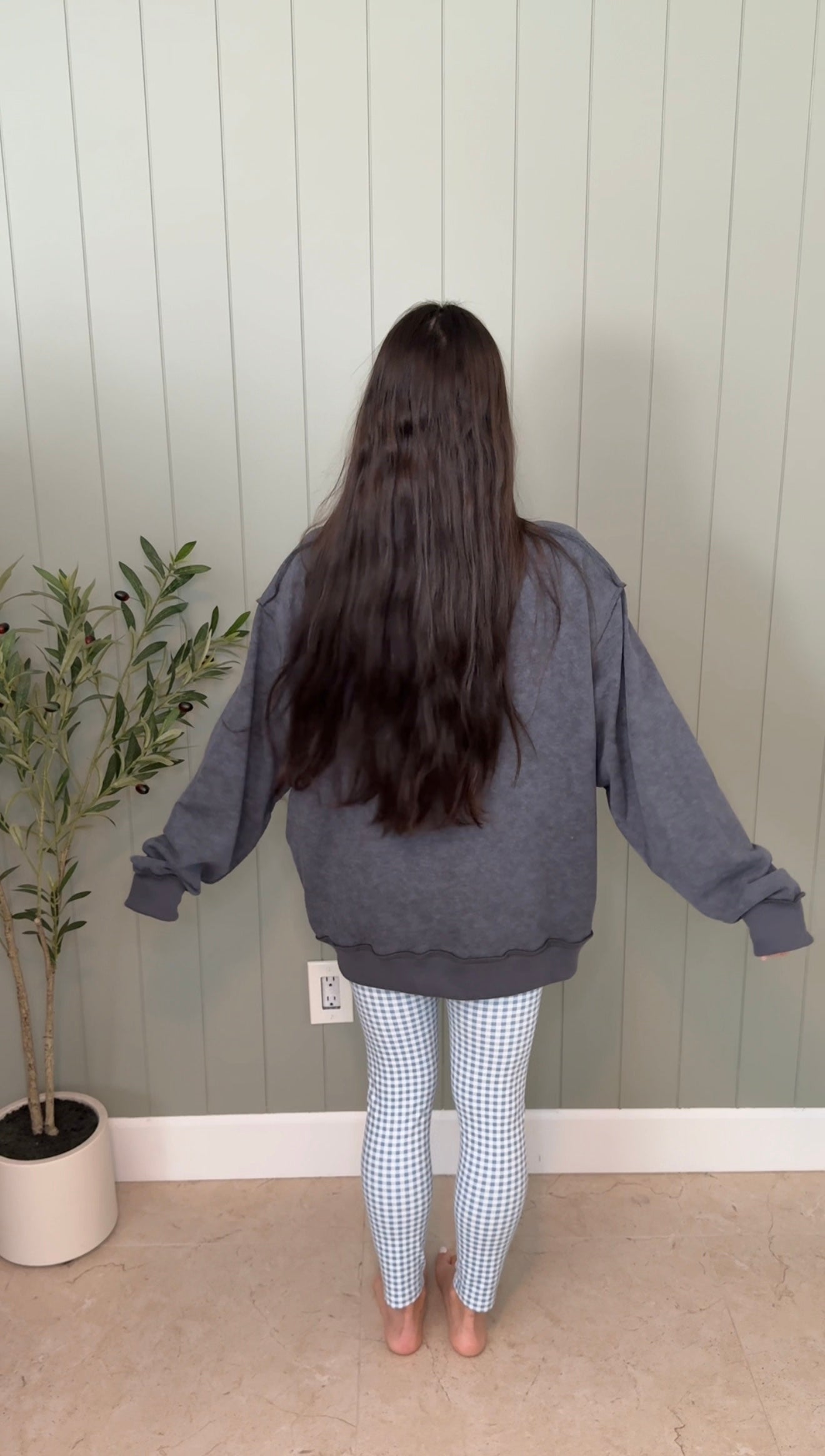 DOORBUSTER BUCKET LIST Vintage Wash Mock Neck Sweatshirt