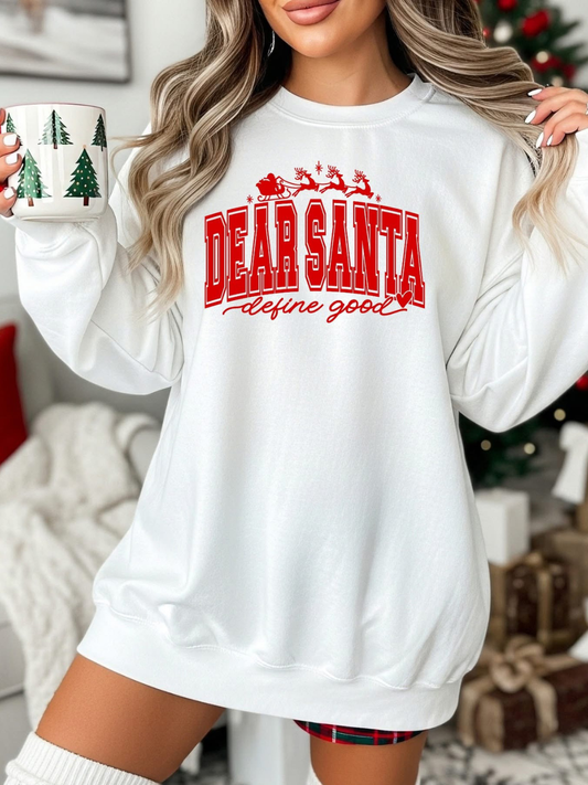 CLAIM DEAR SANTA DEFINE GOOD PRINT