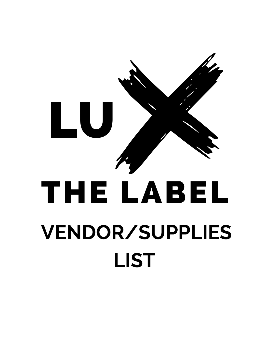 VENDOR/SUPPLIES LIST